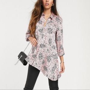 River Island shirt with asymmetric hem